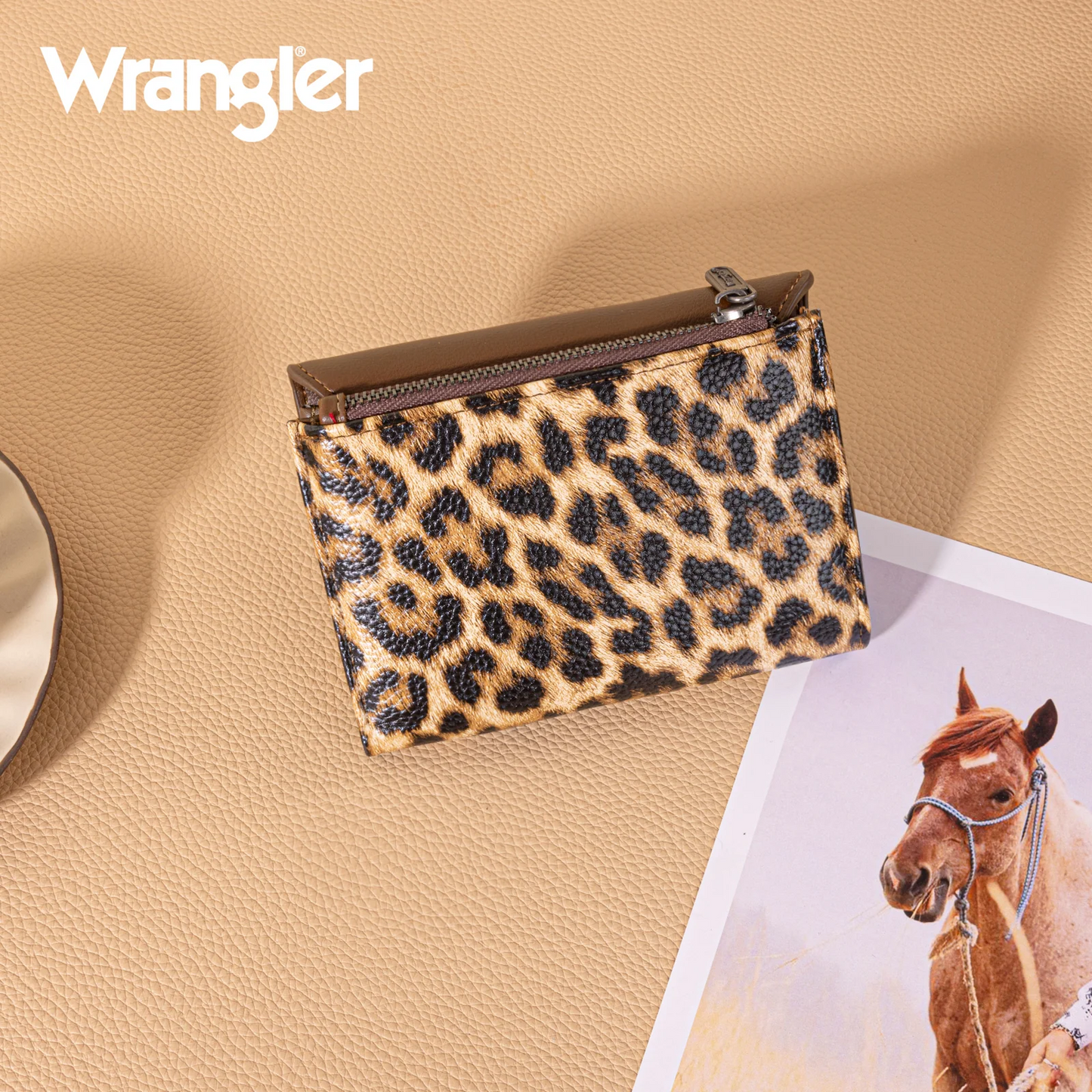 Wrangler Tri-Fold Wallet - LEOPARD