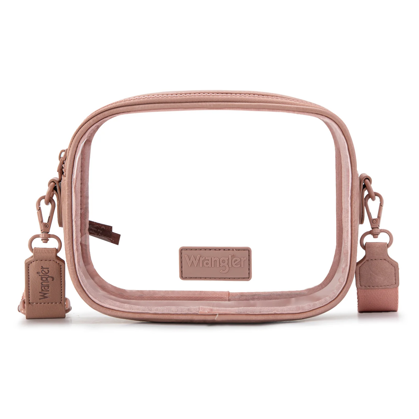 Wrangler Clear Crossbody Bag/Stadium Bag - DARK PINK