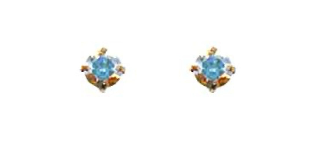 AB Circled Stud Earrings