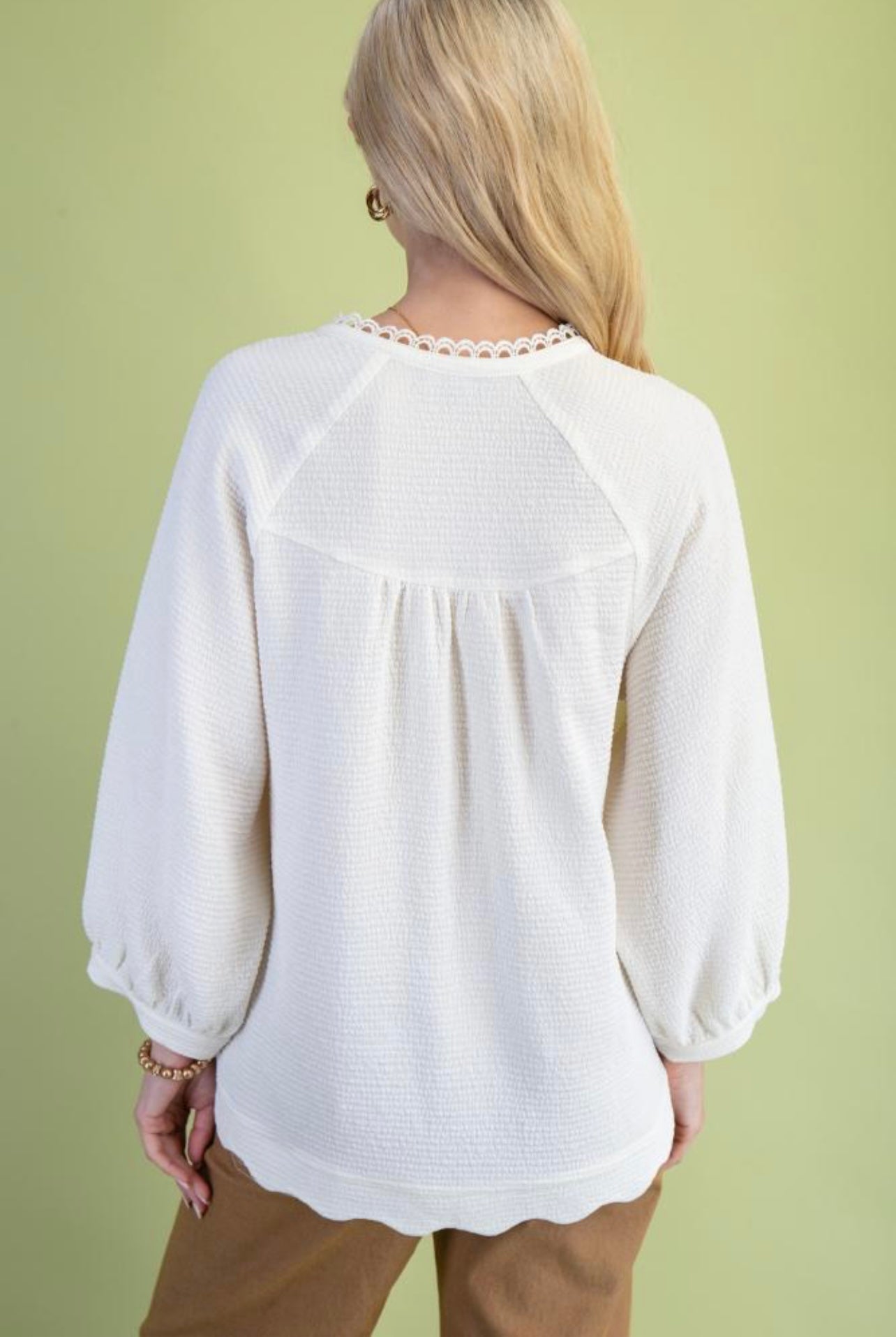 Not So Simple Top - Ivory