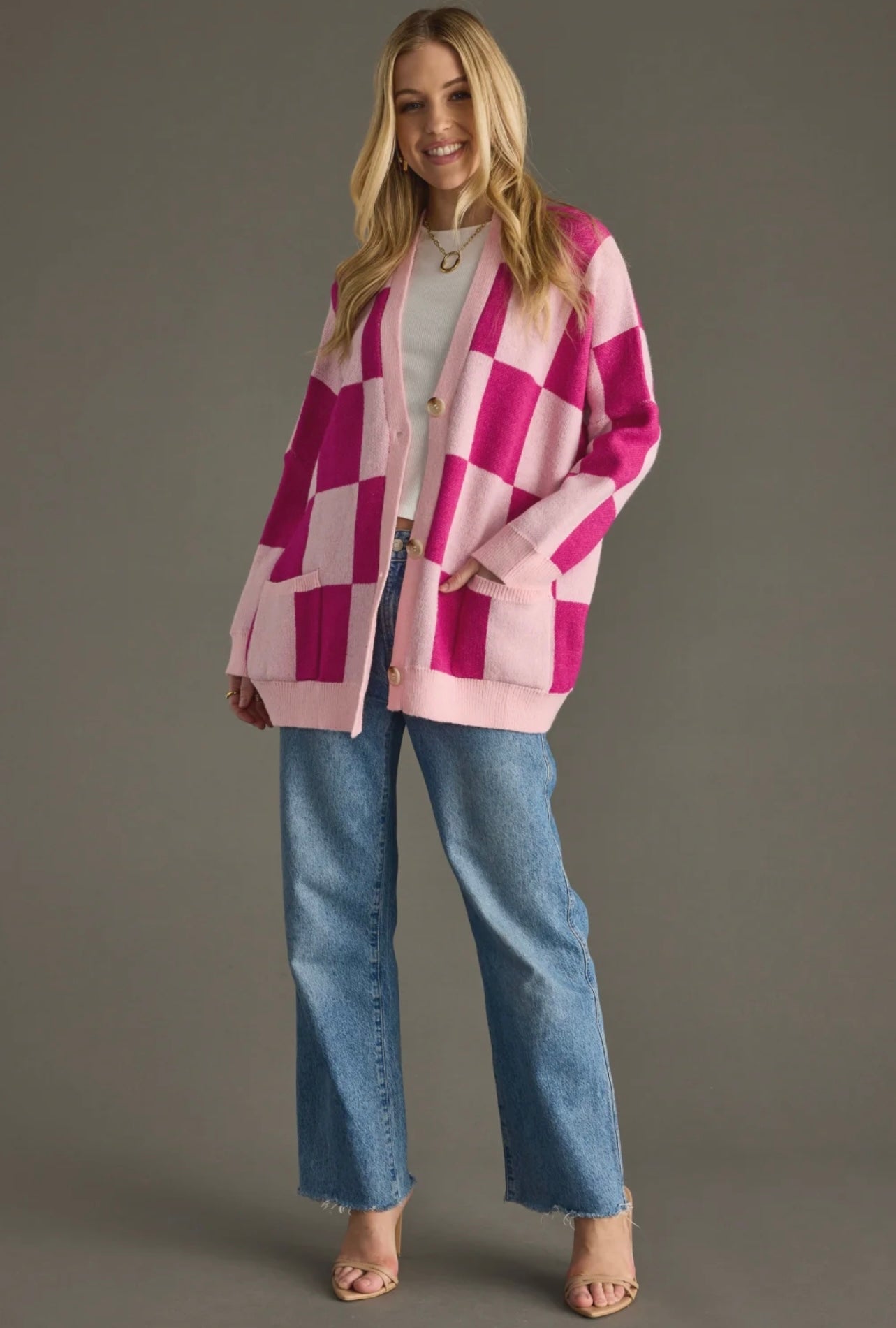 GIRL CRUSH CARDIGAN - PINK