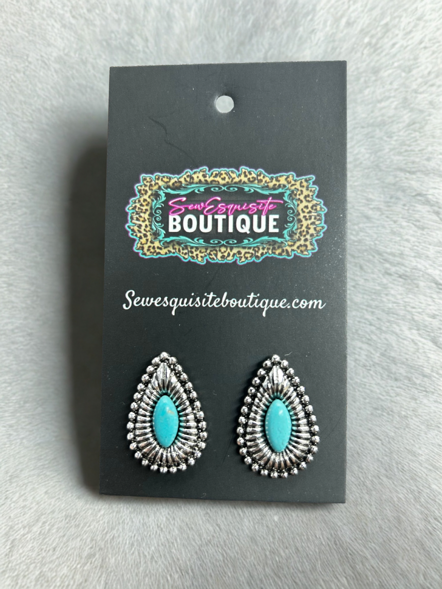 Sunburst Teardrop Studs