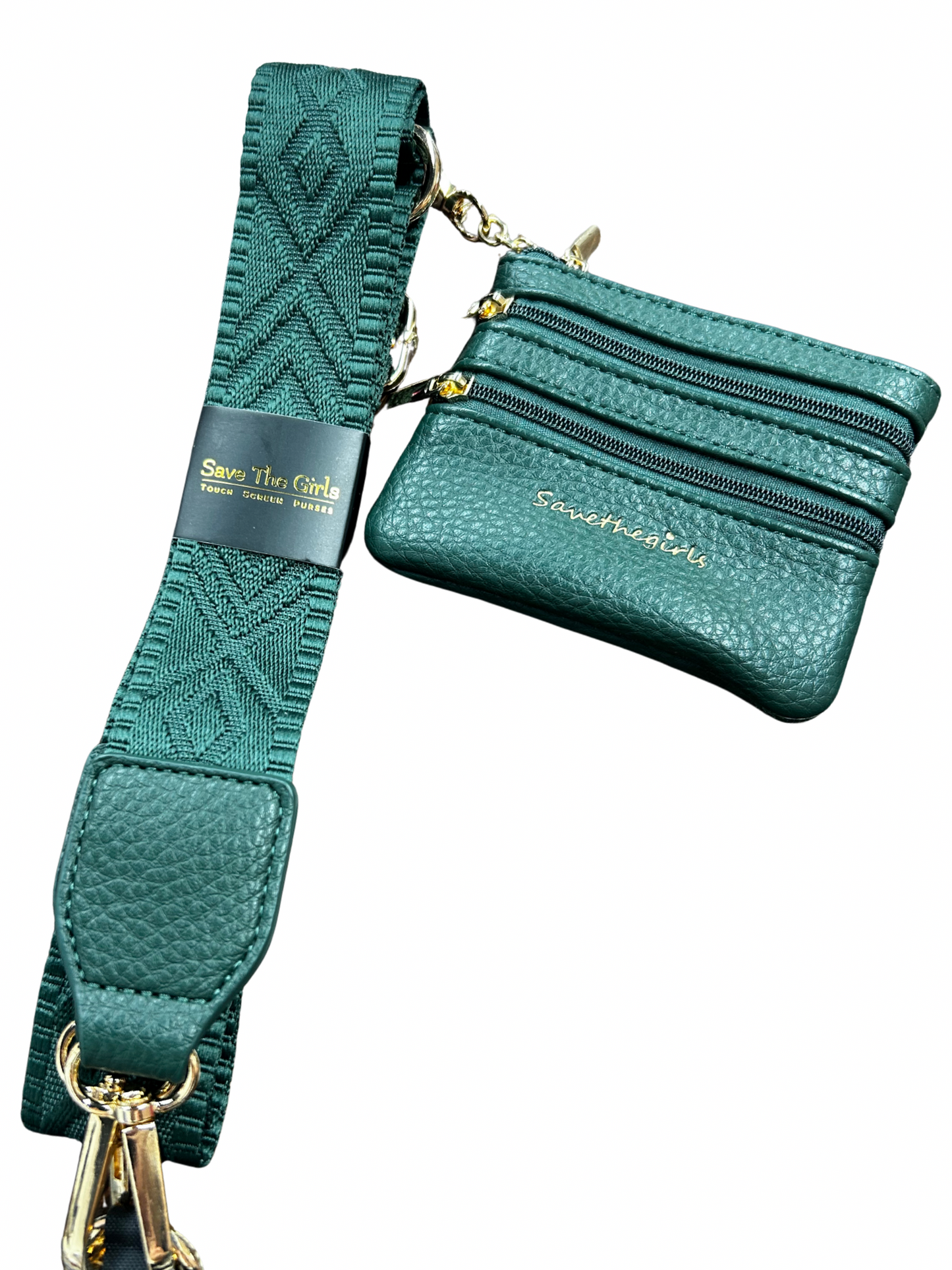 Clip & Go Strap w/Zippered Pouch Classic Hunter Green