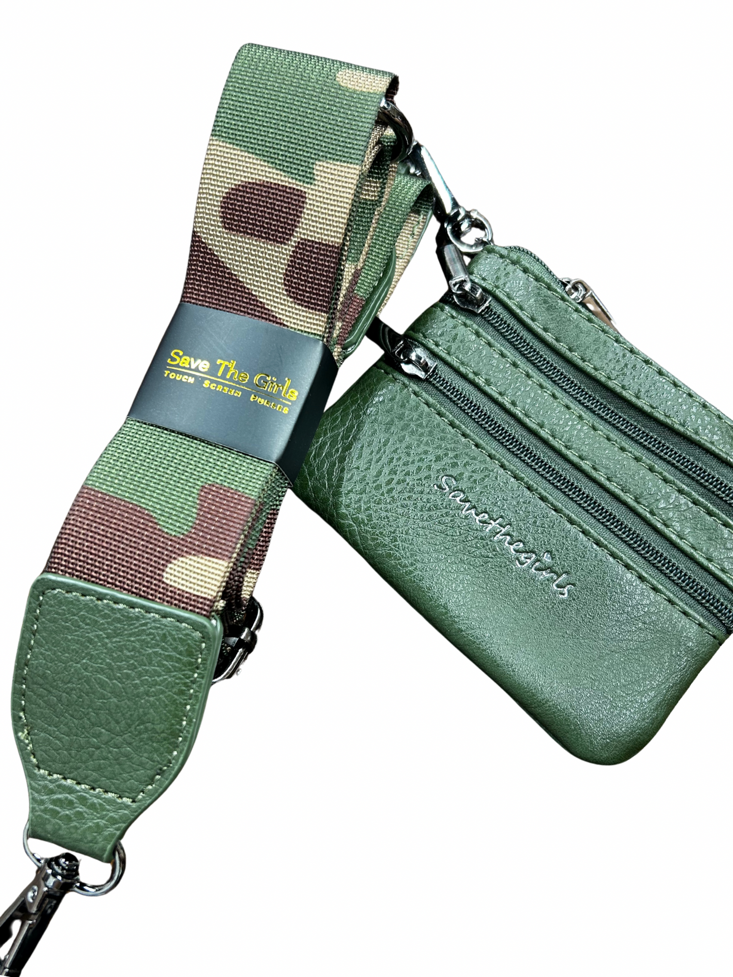 Clip & Go Strap Camo Green