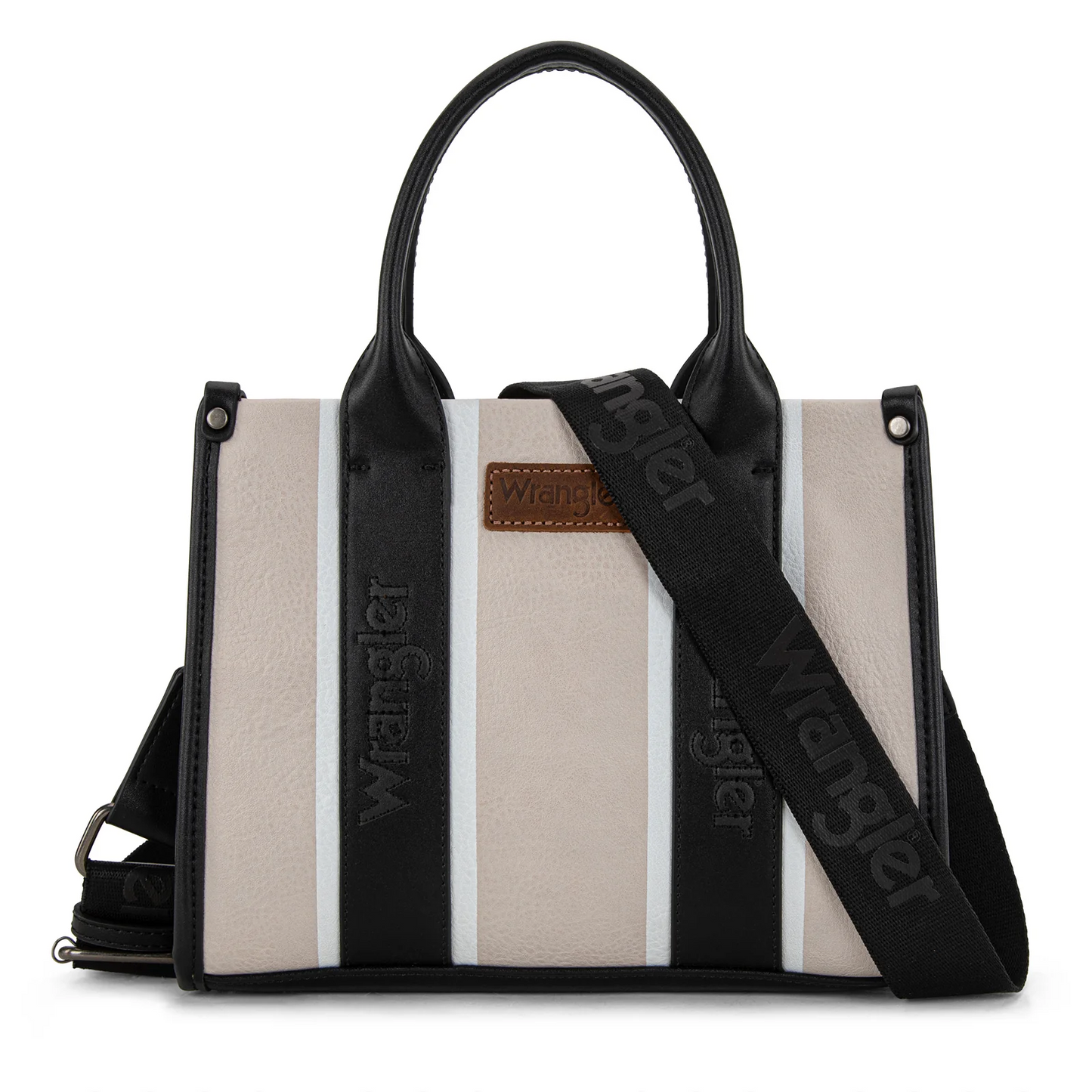 Wrangler Color Block Tote/Crossbody - BLACK