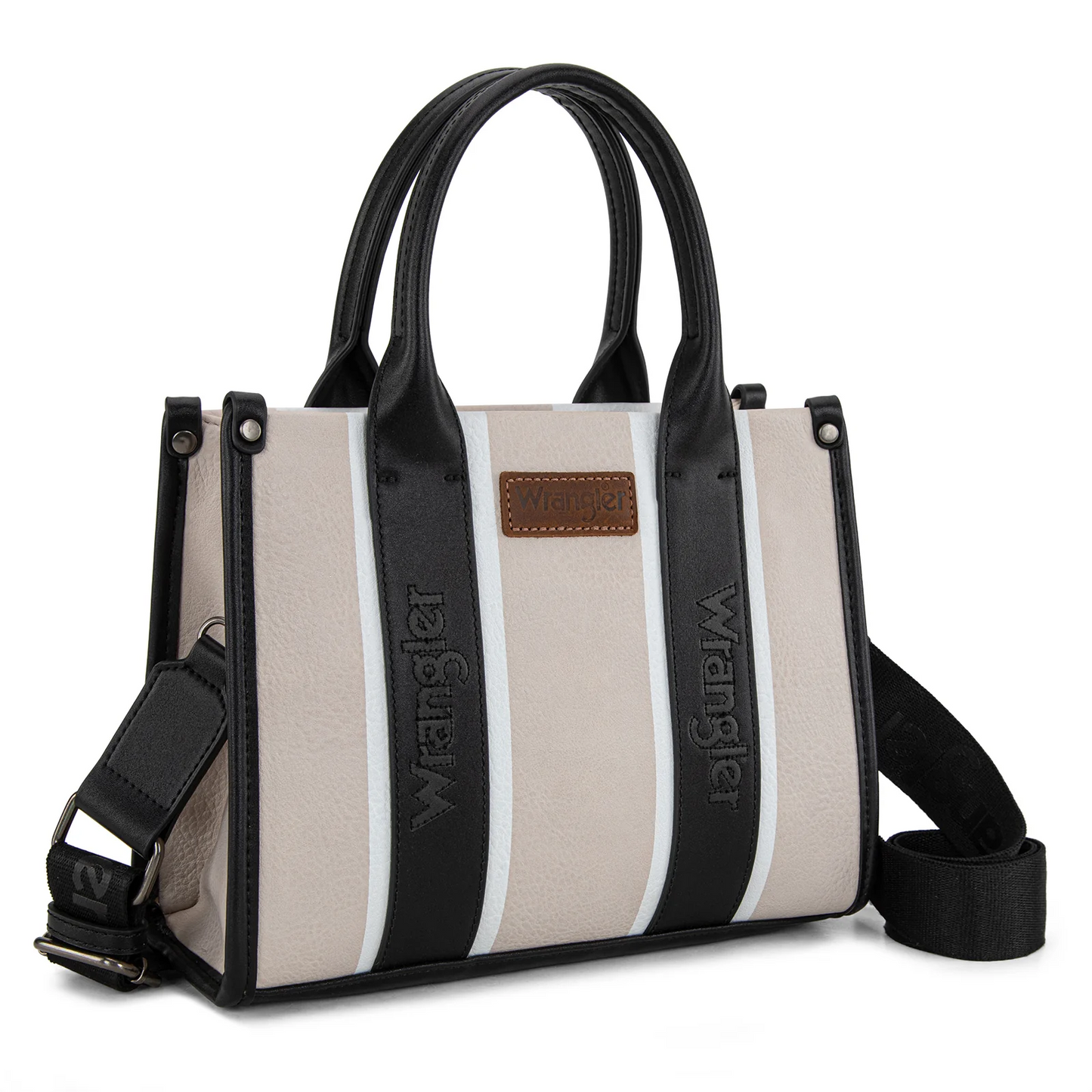 Wrangler Color Block Tote/Crossbody - BLACK