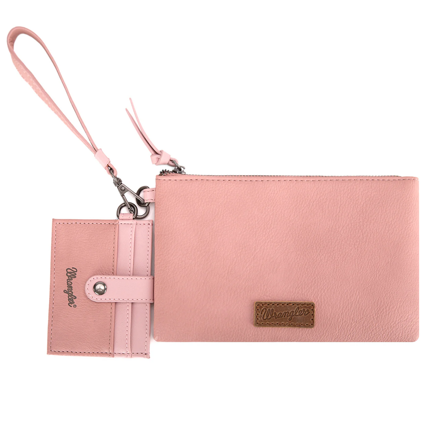 Wrangler Dual Pouch/Wristlet Wallet - PINK