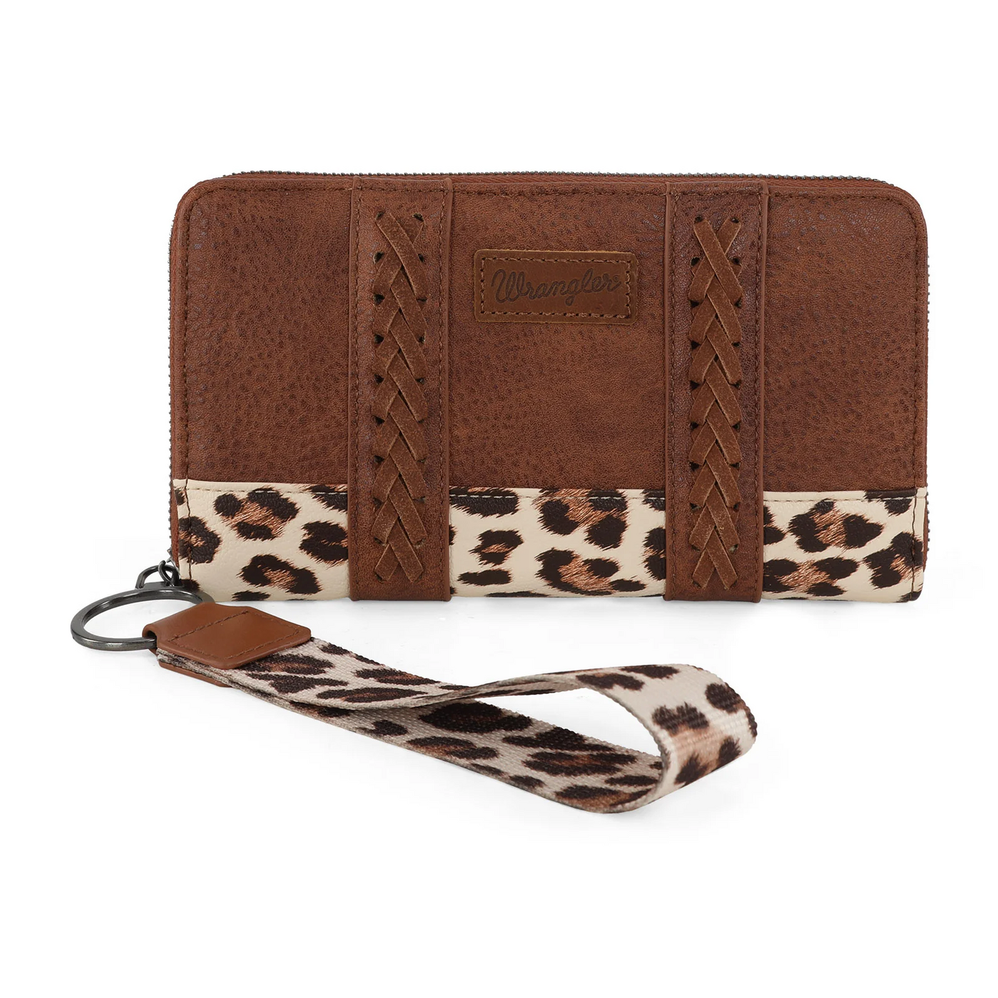 Wrangler Leopard Print Wallet - LEOPARD&BROWN