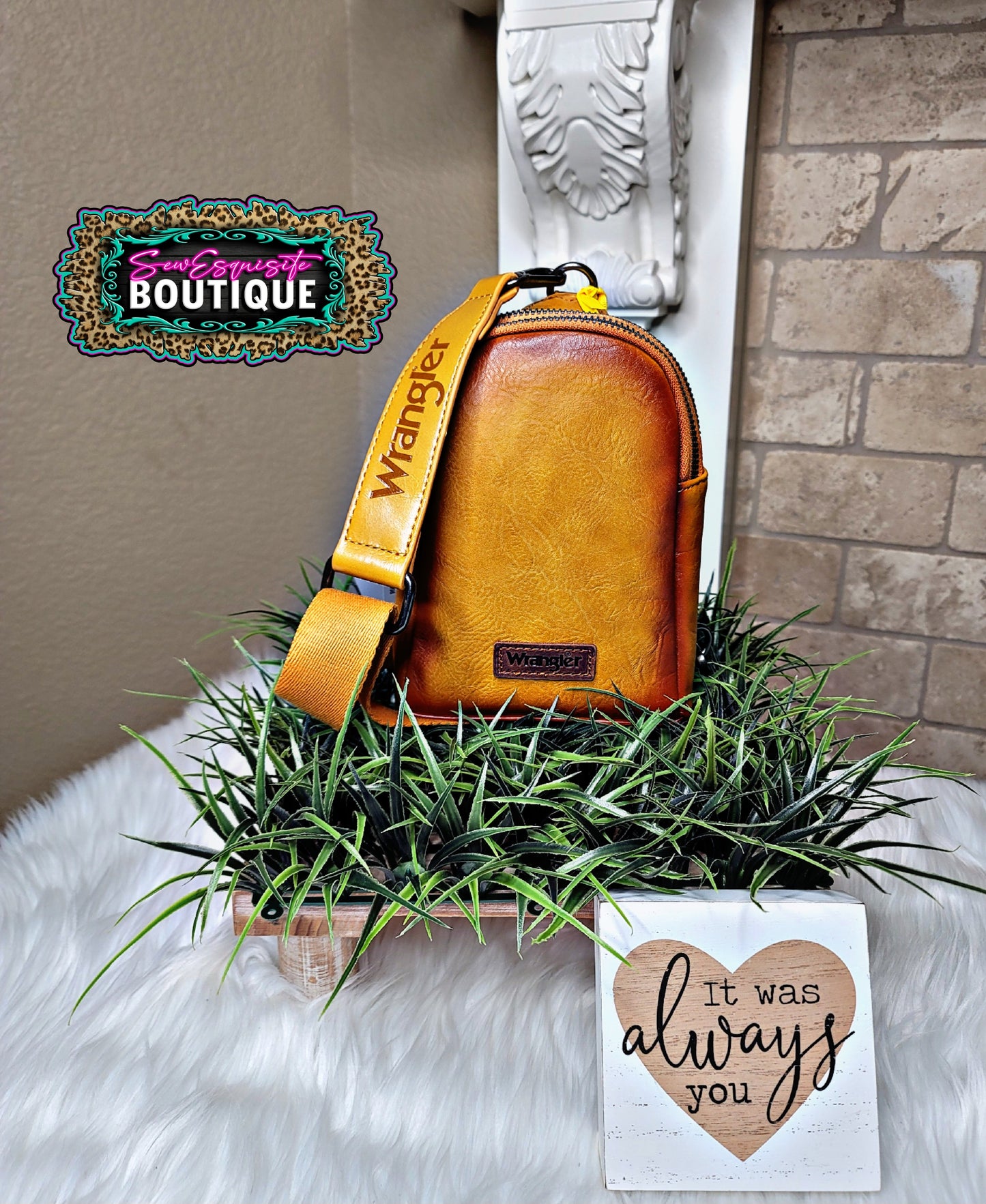 Wrangler Sling Bag/ Dark Mustard