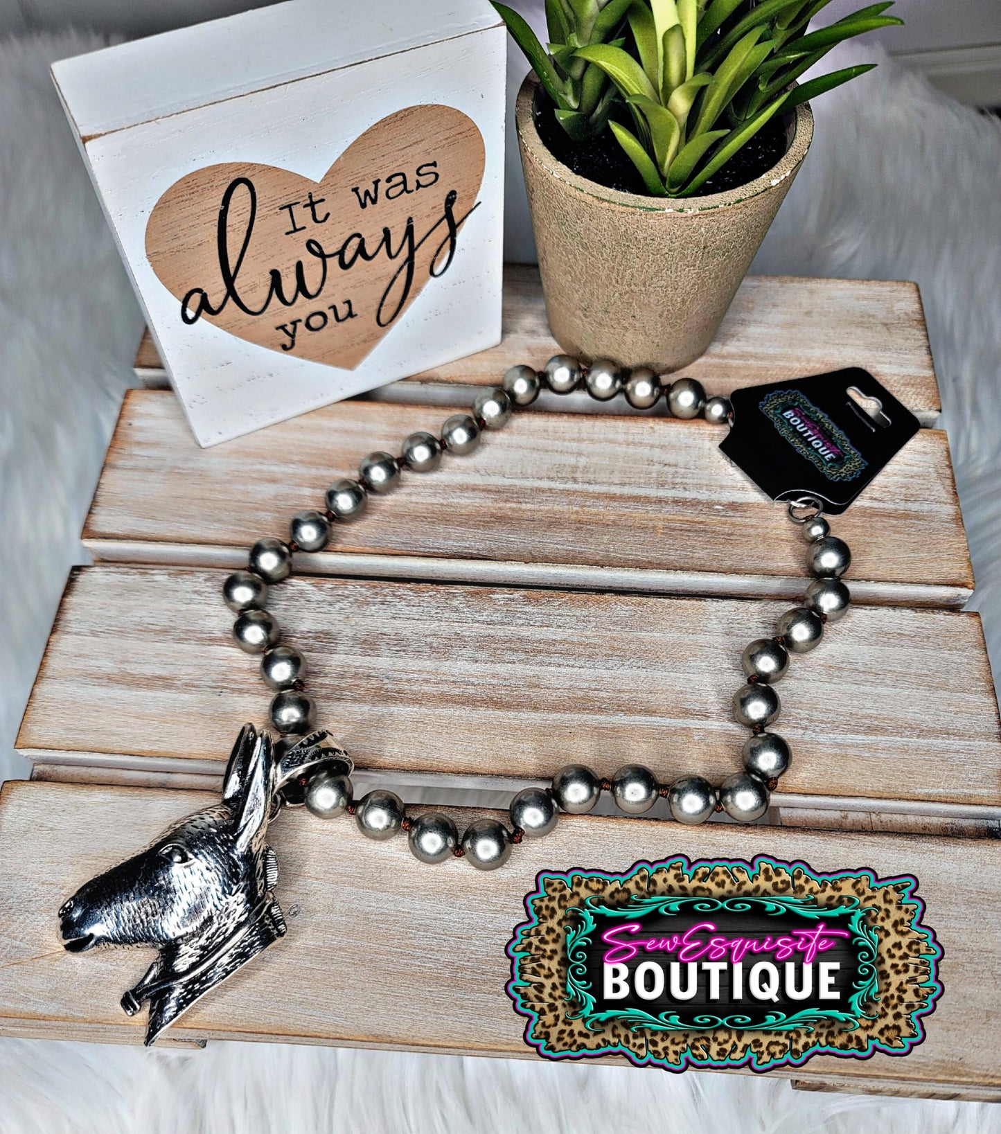 DONKEY Beaded Necklace