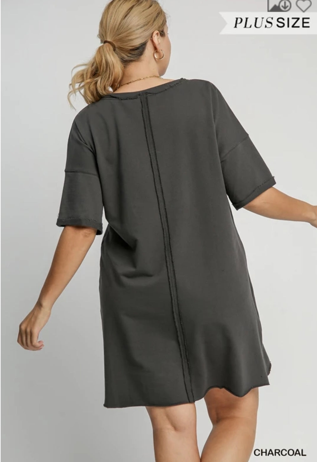 Mini Dress *GAME DAY STYLE Charcoal Plus