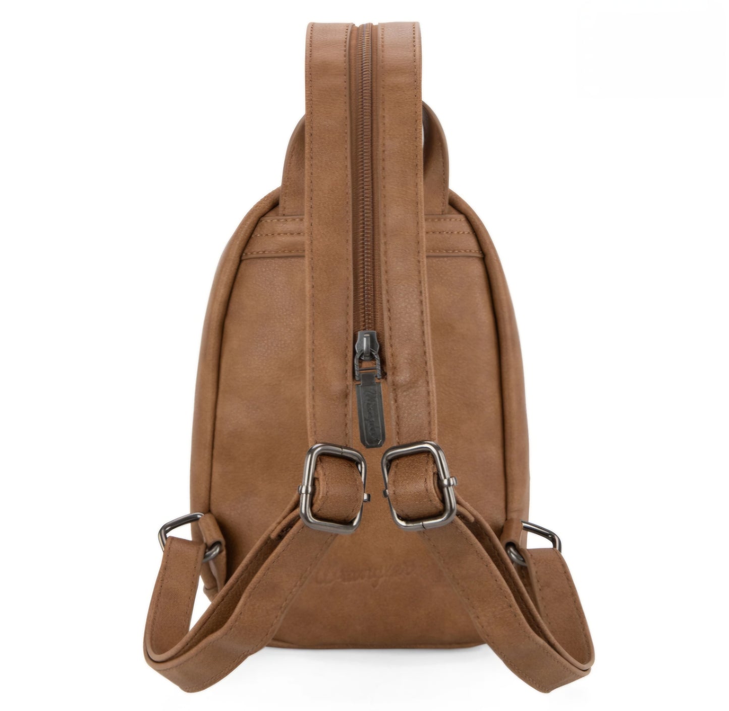 Wrangler Denim Patchwork Mini Backpack with Detachable Coin Pouch -Jean