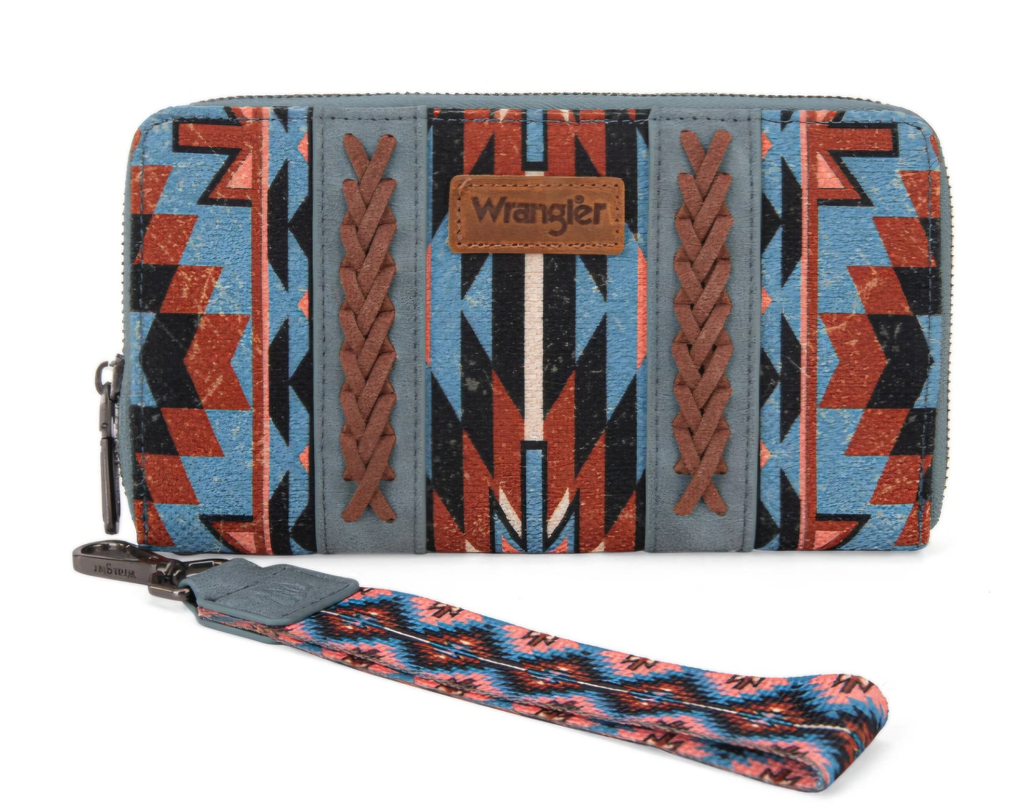 Wrangler Southwestern Art Print Wallet - Navy