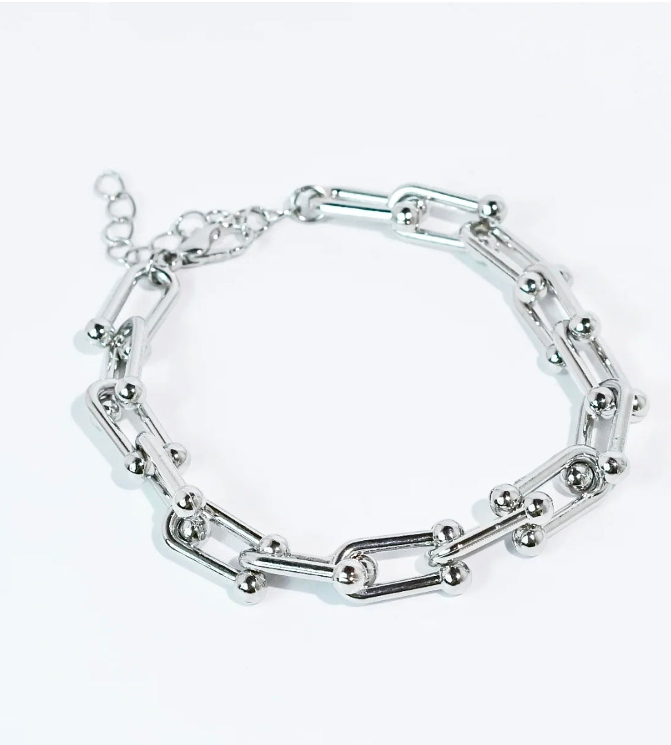 Link Up Silver Bracelet