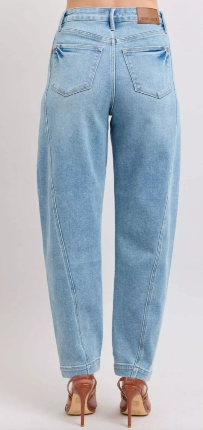 Judy Blue High Waisted Side Panel Barrel