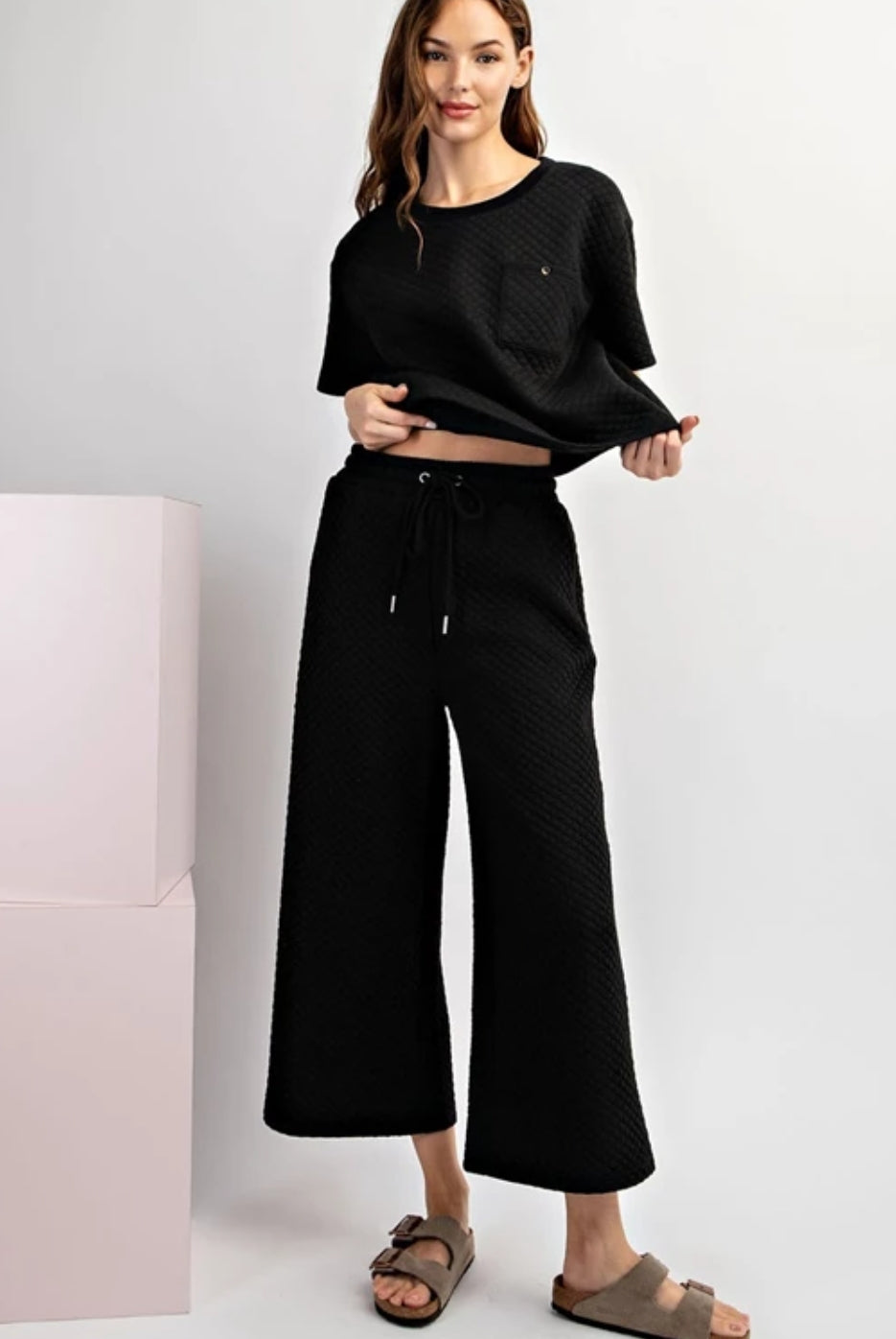 Black Textured Set