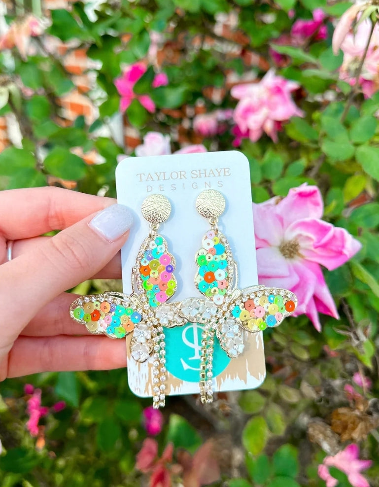 Lilliana Lightweight Butterfly Drops Rainbow