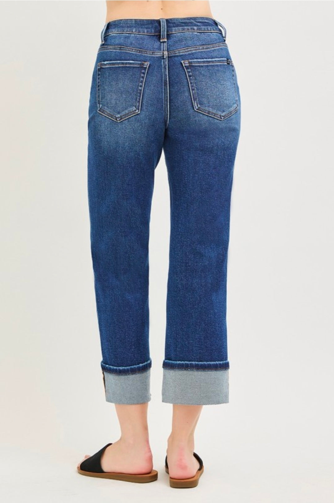 J21 Eleven High Rise Straight Cuffed Jeans