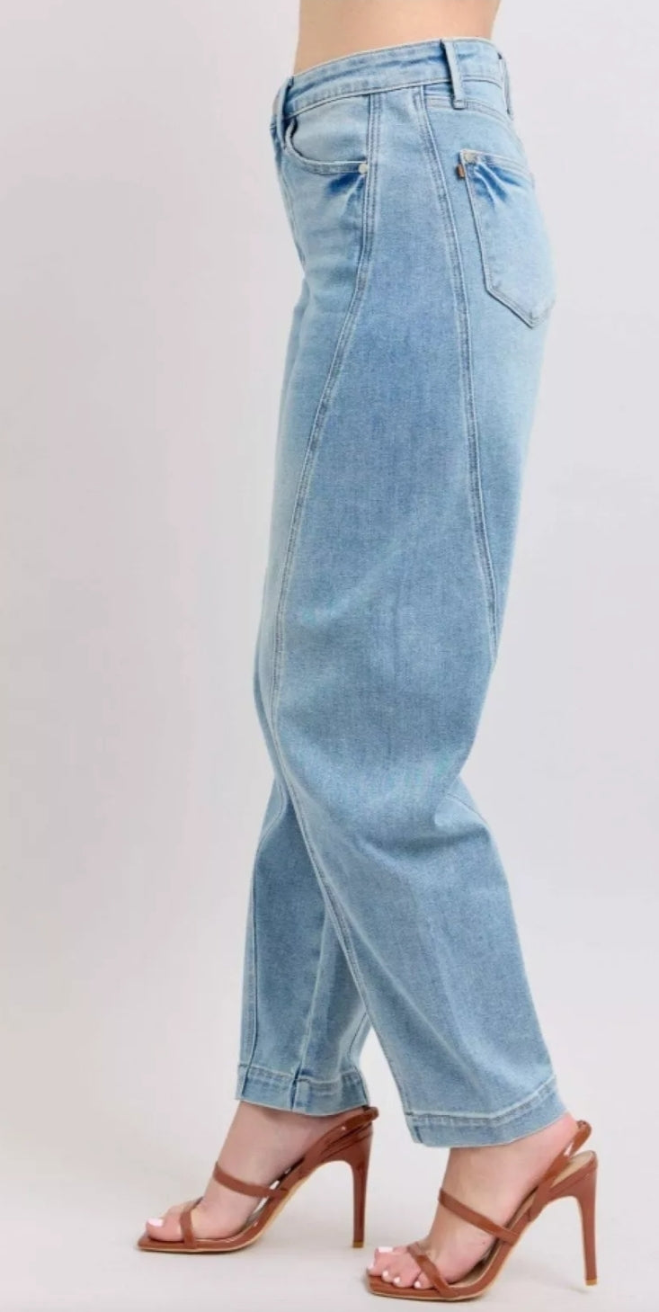 Judy Blue High Waisted Side Panel Barrel