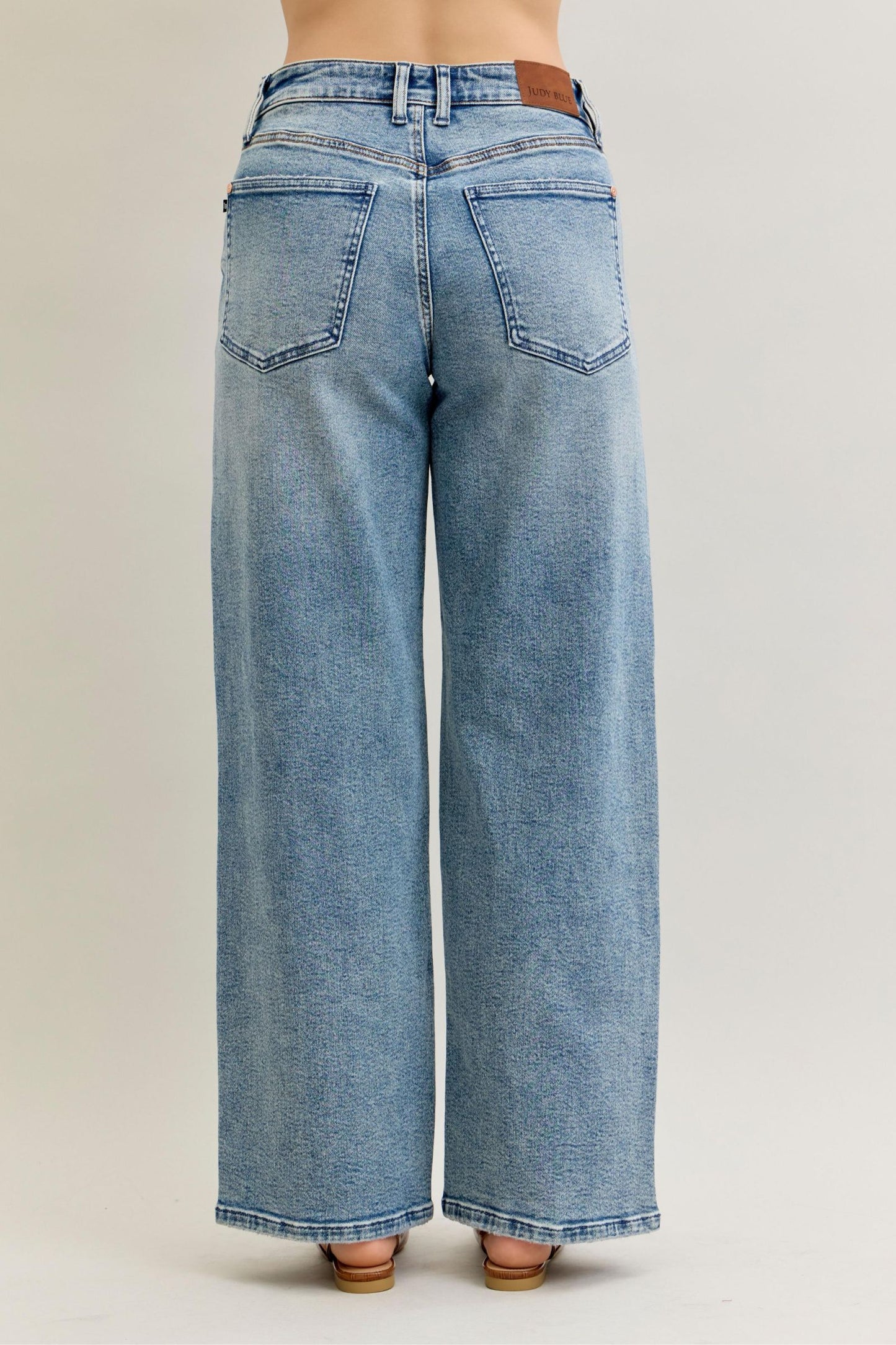 Judy Blue High Waist Wilhemina Light Vintage Wash Leg Denim Jeans