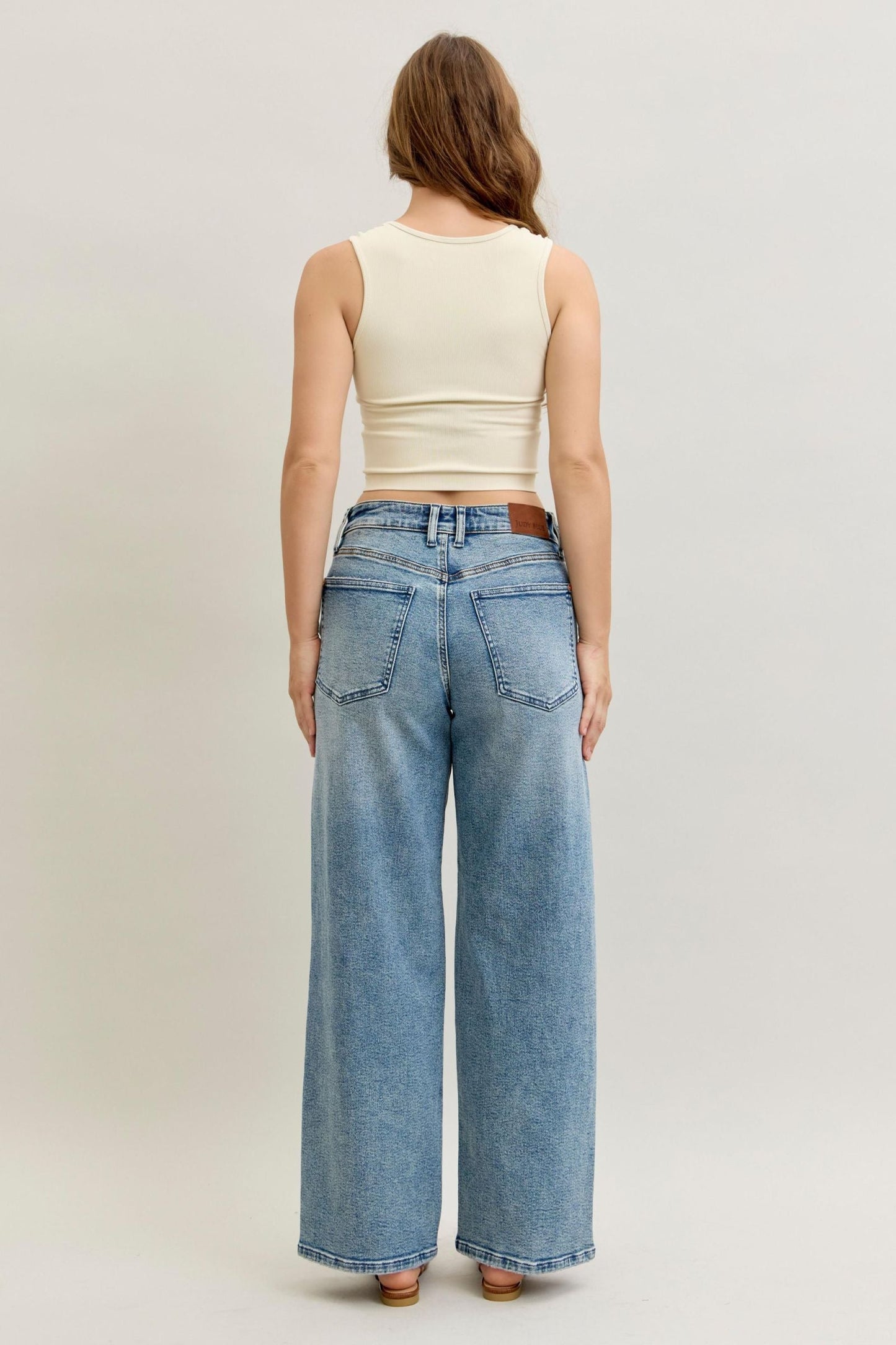 Judy Blue High Waist Wilhemina Light Vintage Wash Leg Denim Jeans