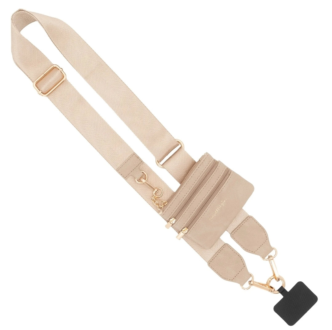 Clip & Go Strap with Pouch - Neutral Collection Taupe