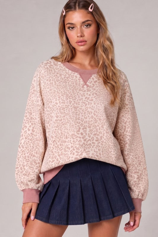 π Blushing Leopard Sweatshirt π