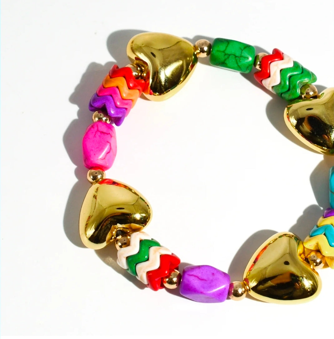 Heart Pop Gold Bracelet