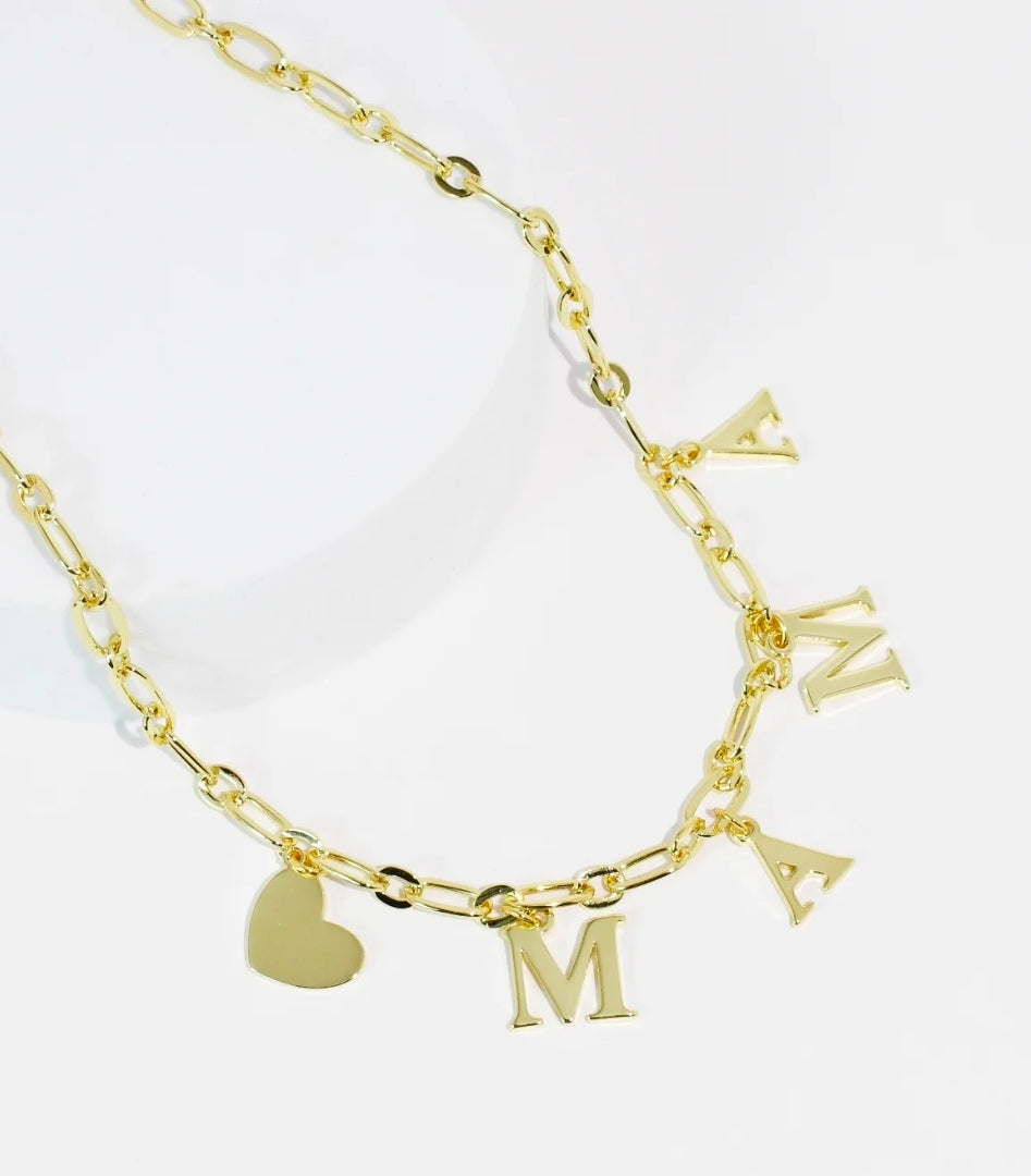 Mama Charm Gold Necklace