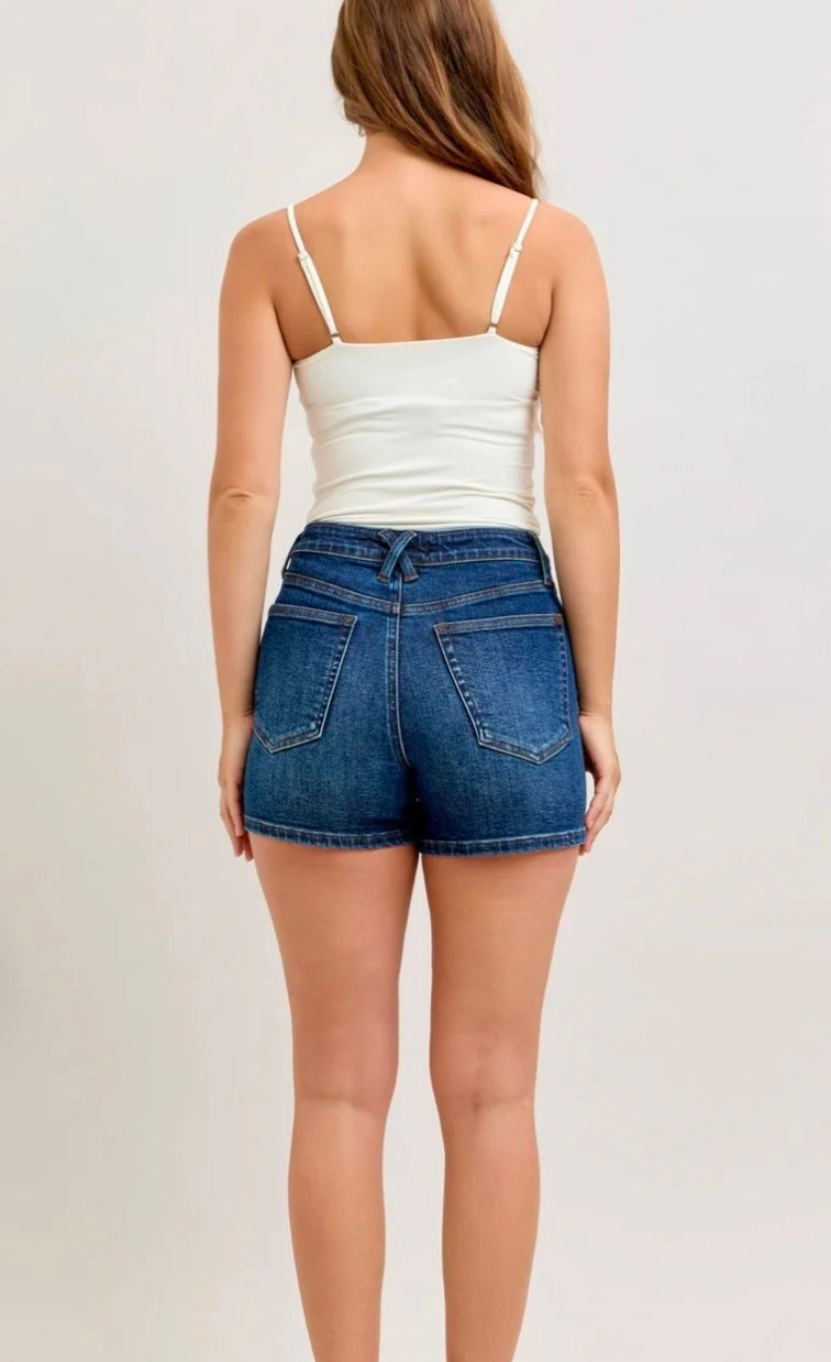 Judy Blue High Waist Tummy Control Slim Denim Shorts