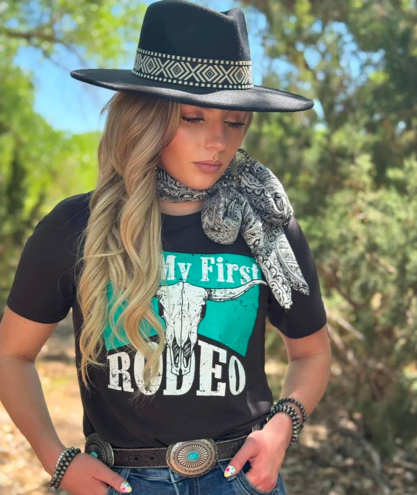 Not My First Rodeo with Turquoise Ink Tee