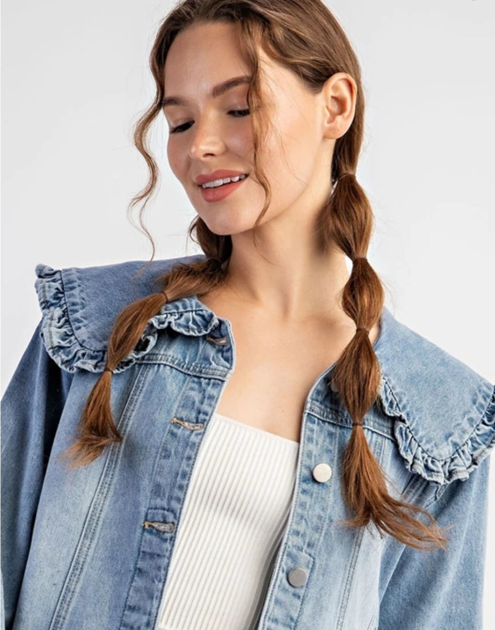 Mineral Washed Sailor Denim Jacket