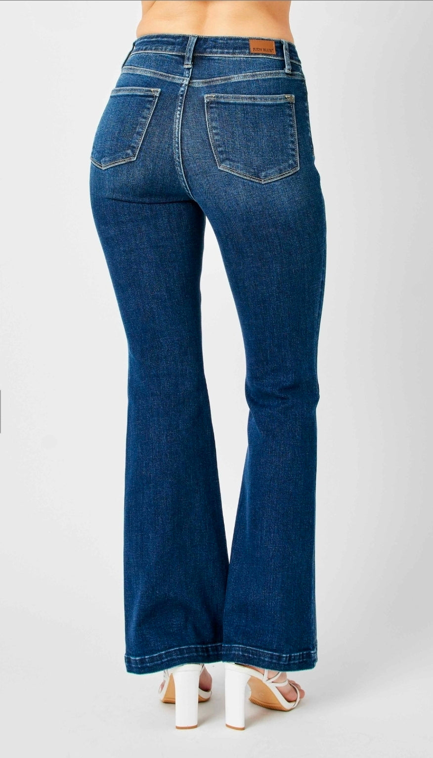Judy Blue High Rise Side Seam Flare Plus Sizes Jeans