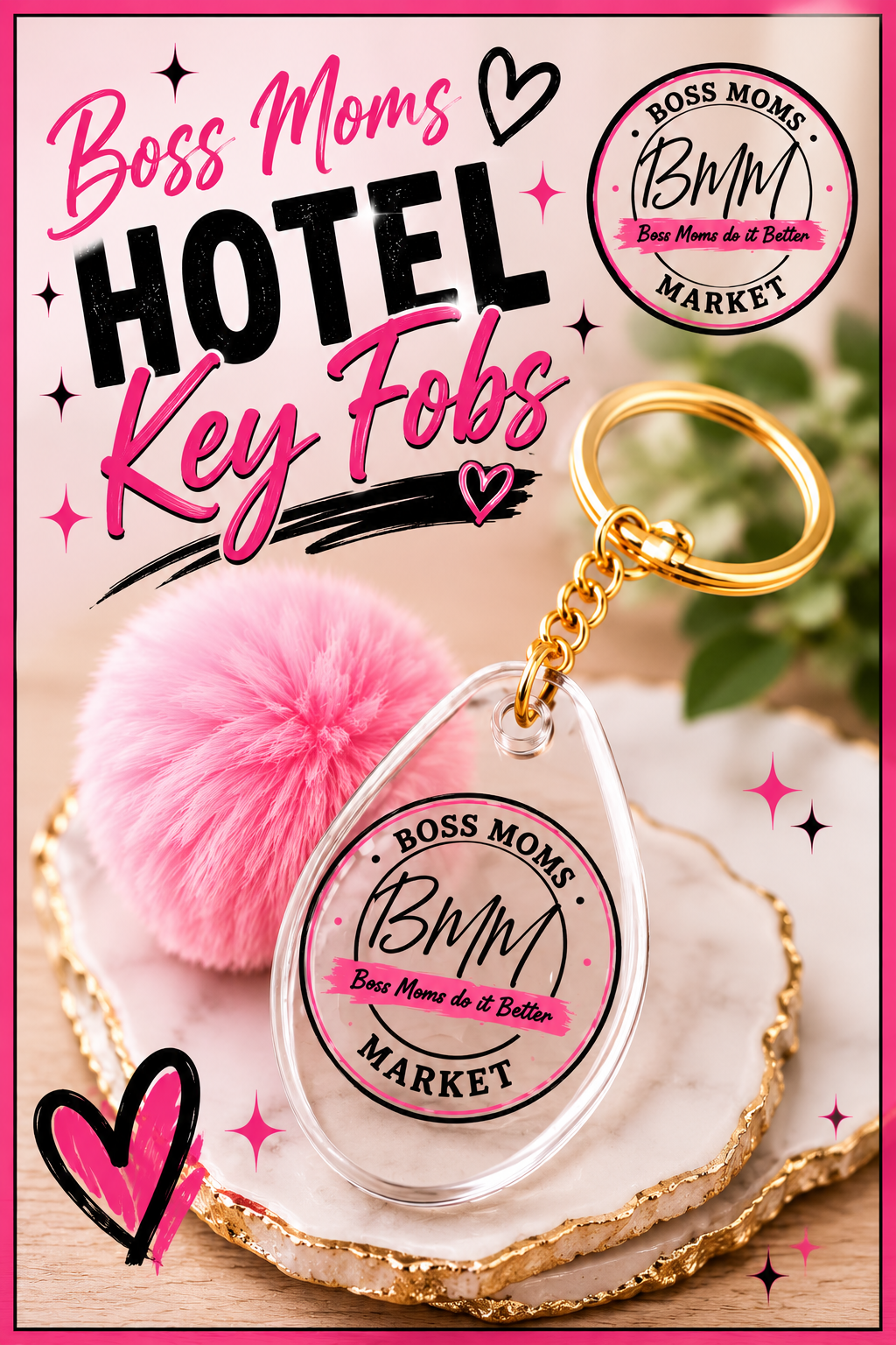 Boss Moms Key Fob 3
