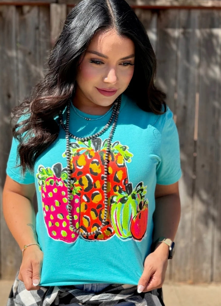 Callie Ann Stelter Neon Pumpkins Tee