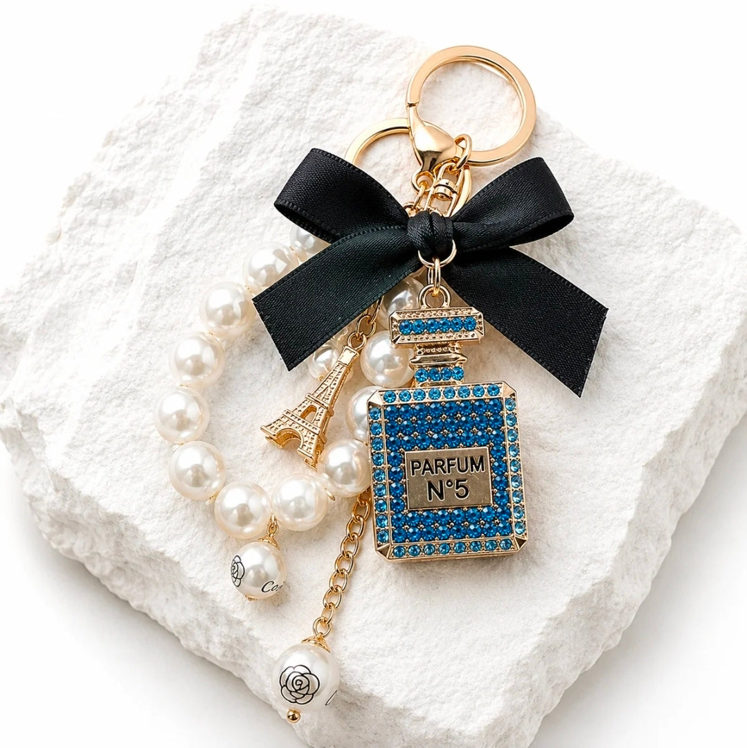 💙✨ Rainbow Parisian Glam Perfume Keychain