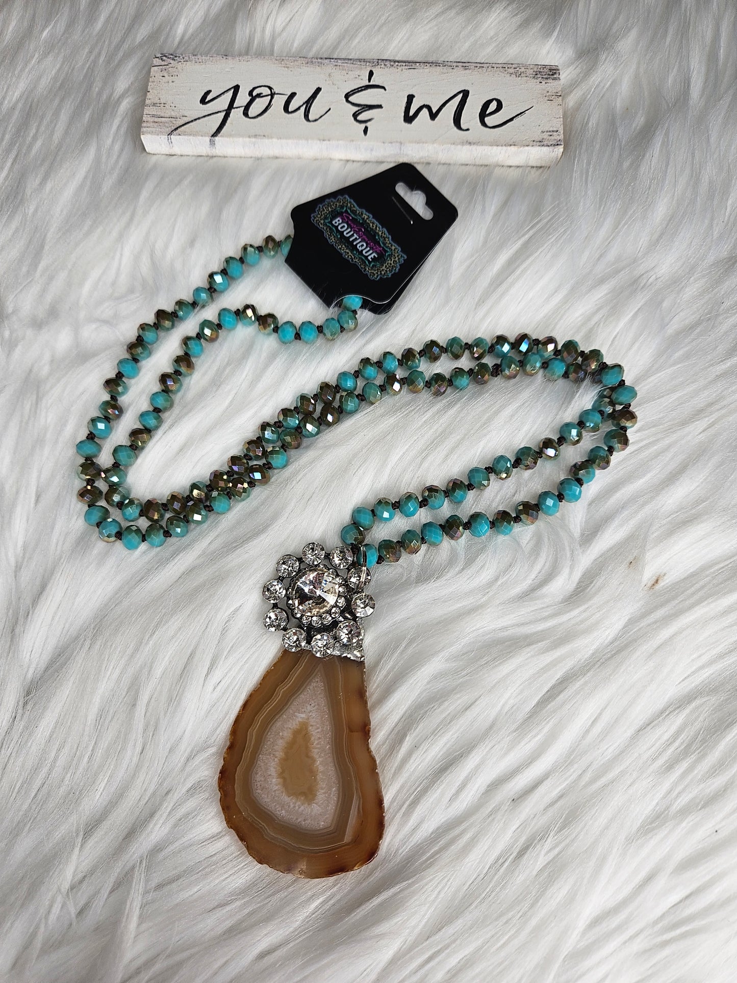 Brazil Turquoise Gemstone Beaded Necklace