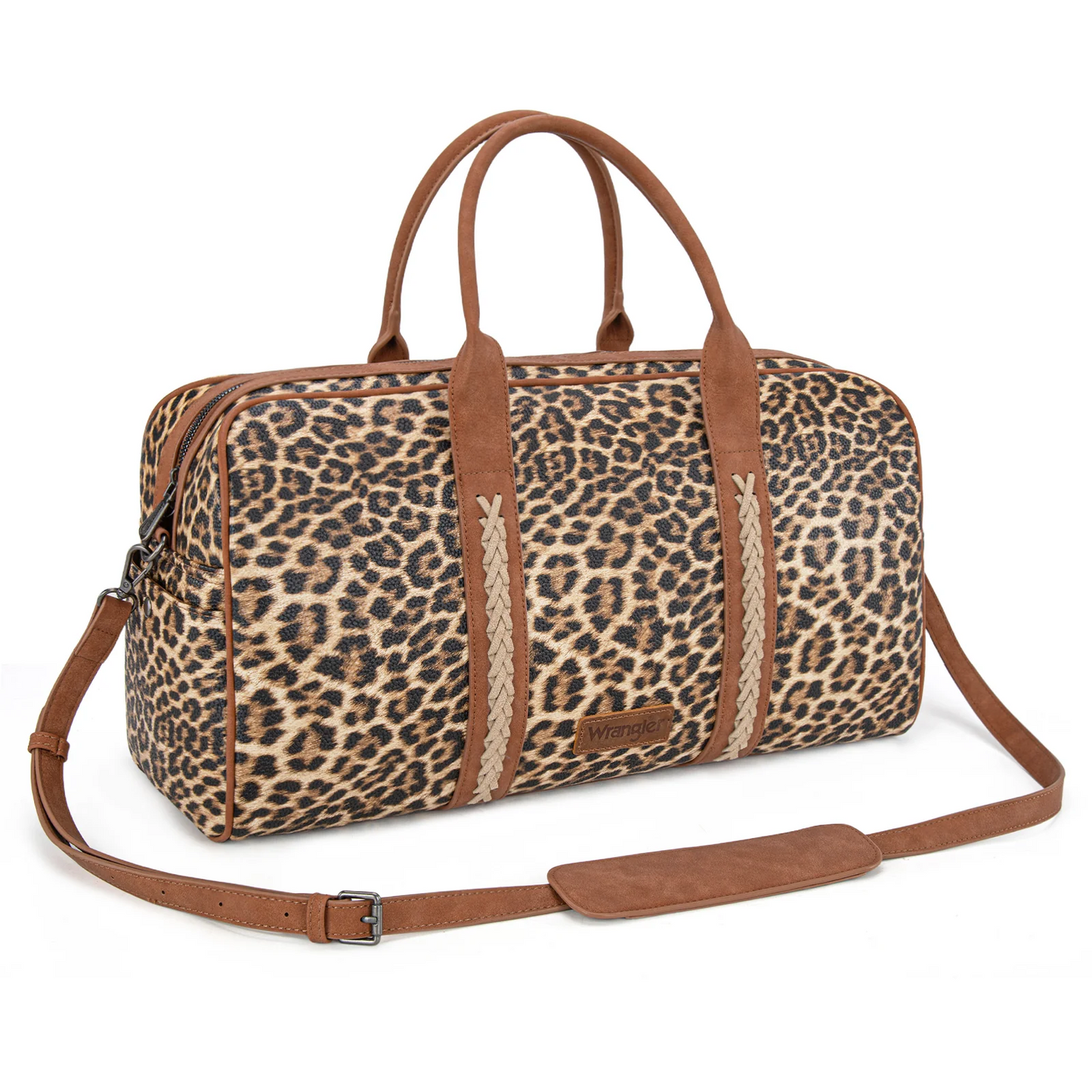 Wrangler Whipstitch Collection Duffle Bag -Leopard