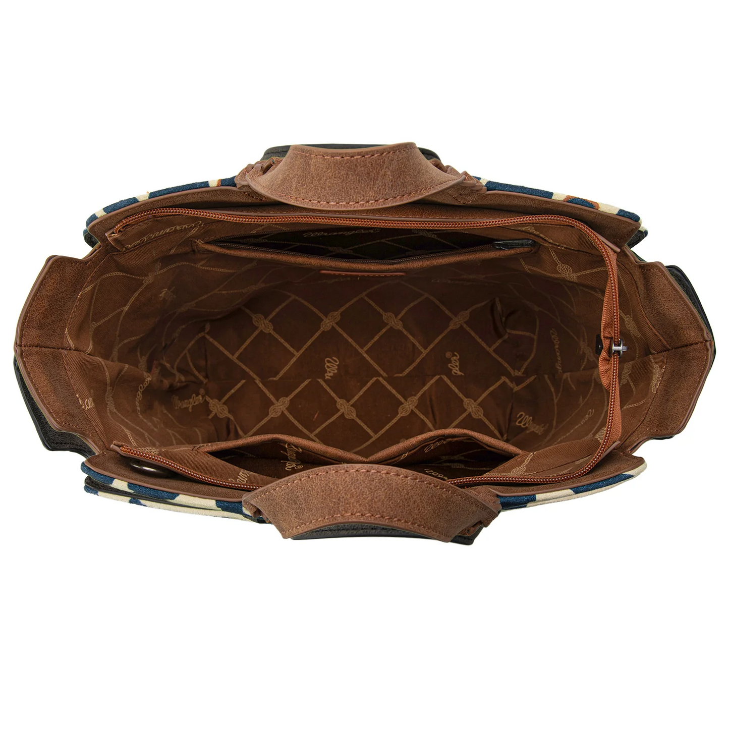 Wrangler Cow Print Concealed Carry Tote/Crossbody - BROWN