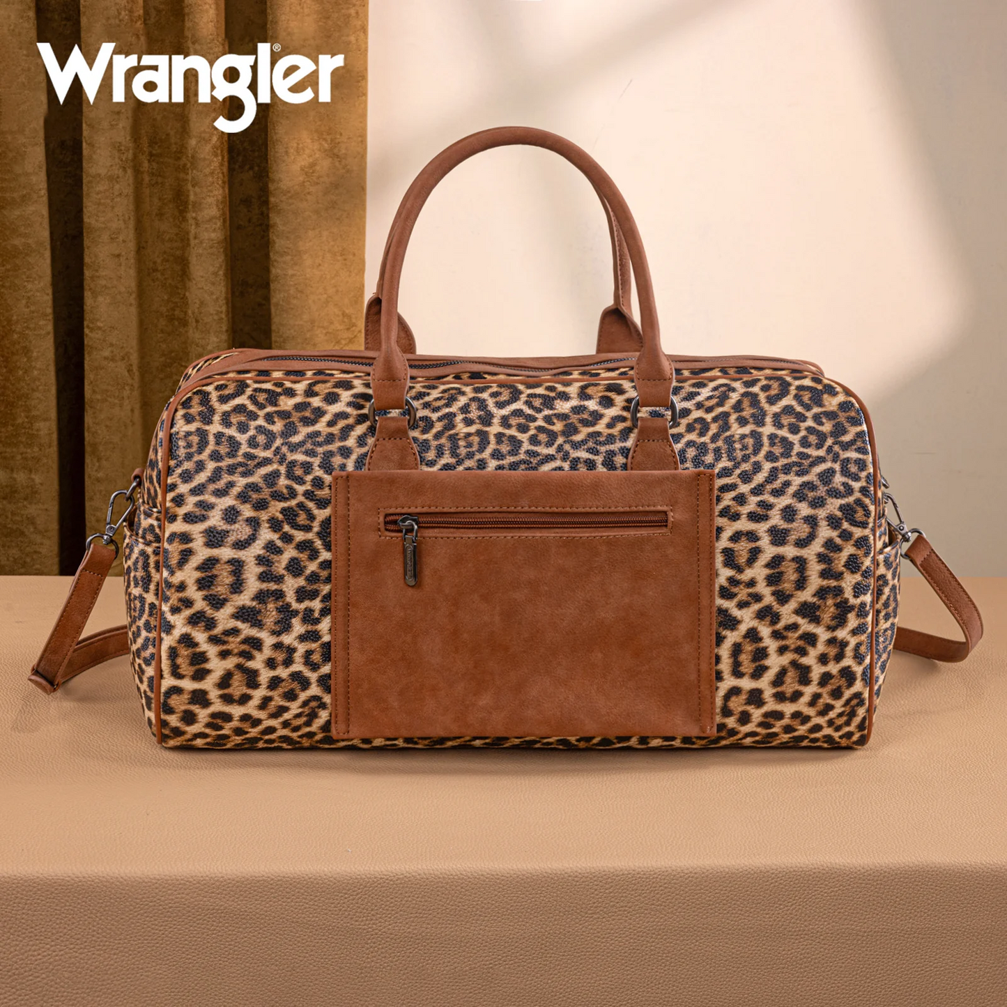 Wrangler Whipstitch Collection Duffle Bag -Leopard
