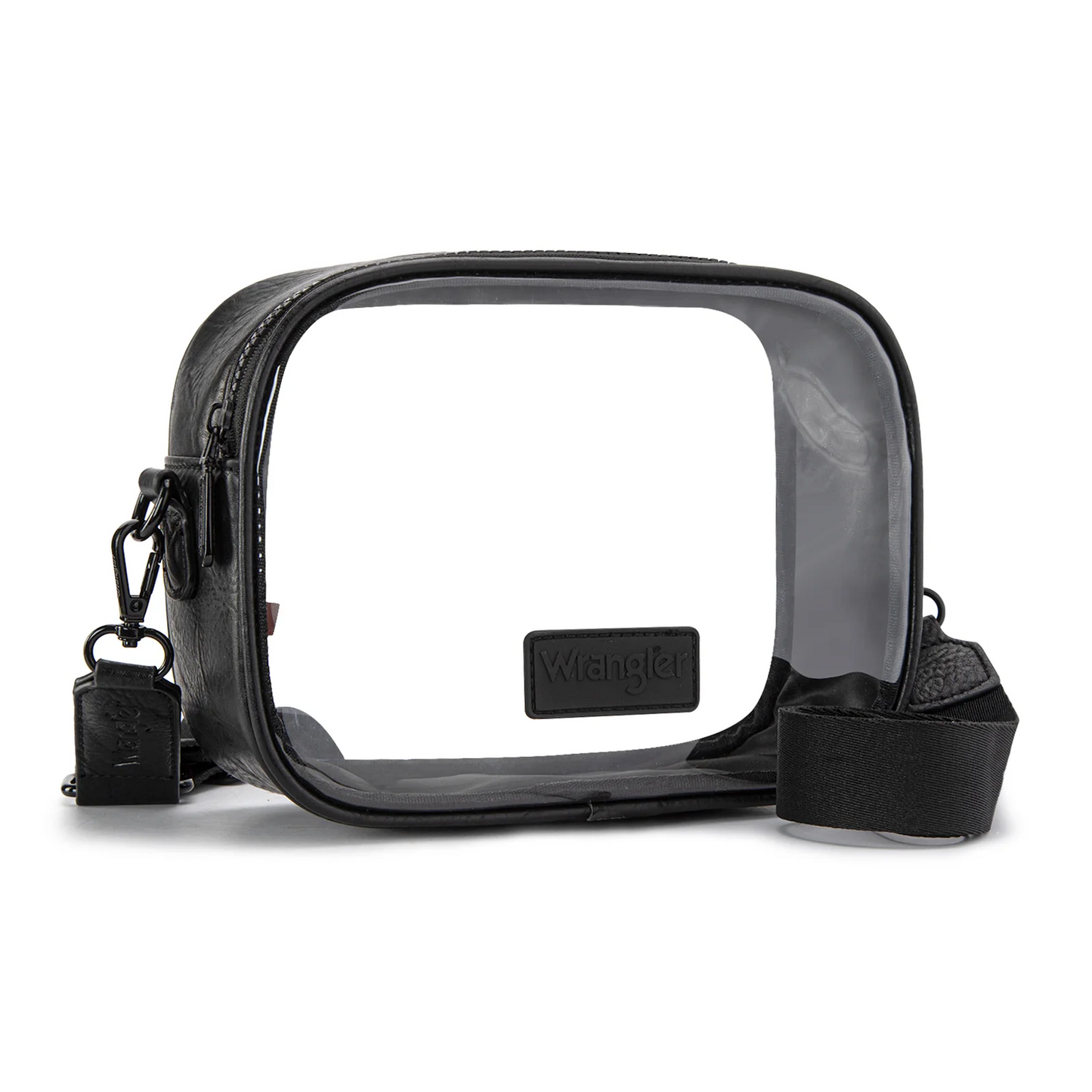Wrangler Clear Crossbody Bag/Stadium Bag - BLACK