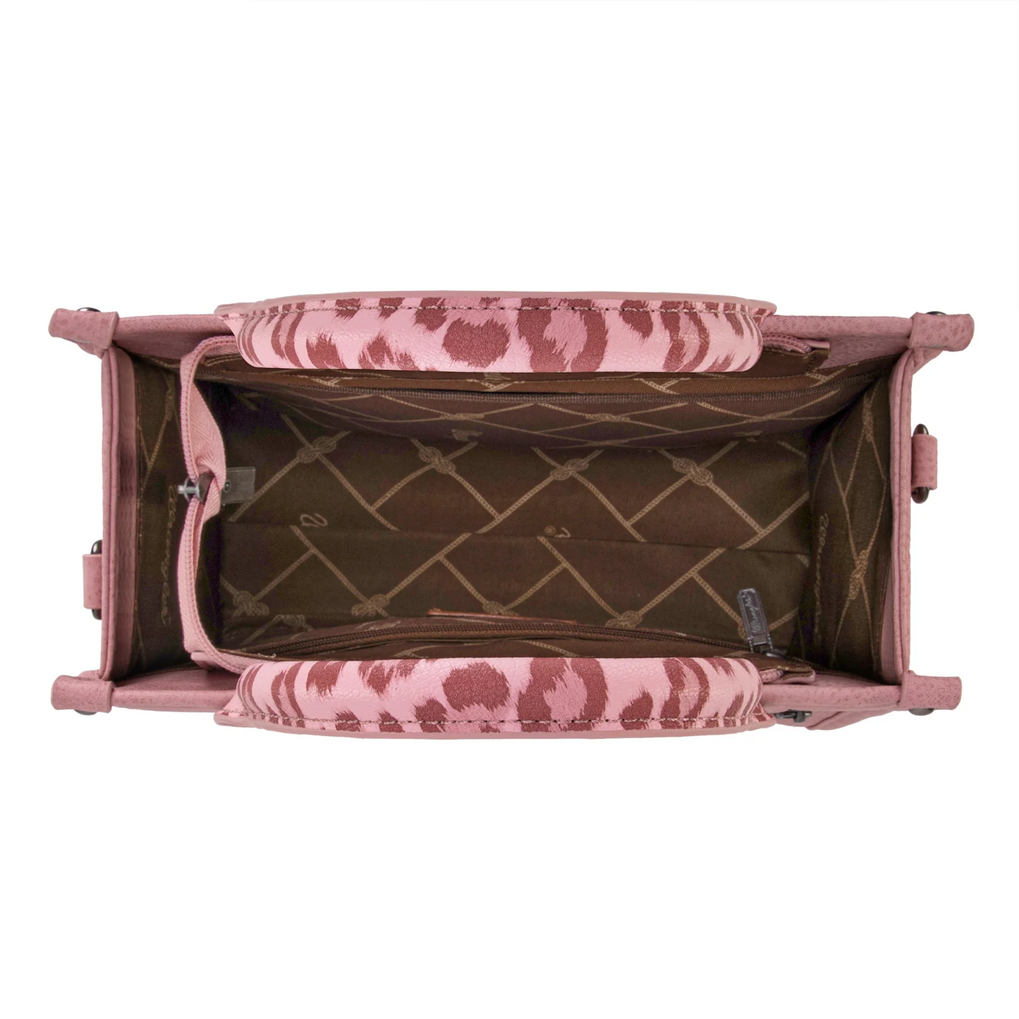 Wrangler Leopard Print Concealed Carry Tote/Crossbody - PINK