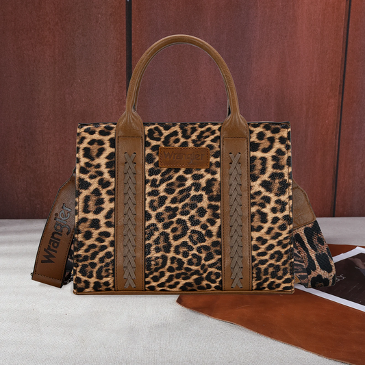 Wrangler Leopard Print Tote/Crossbody - LEOPARD