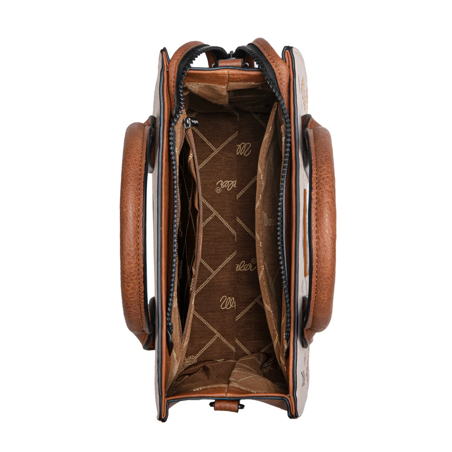 Wrangler Aztec Pattern Print Tote/Crossbody - TAN
