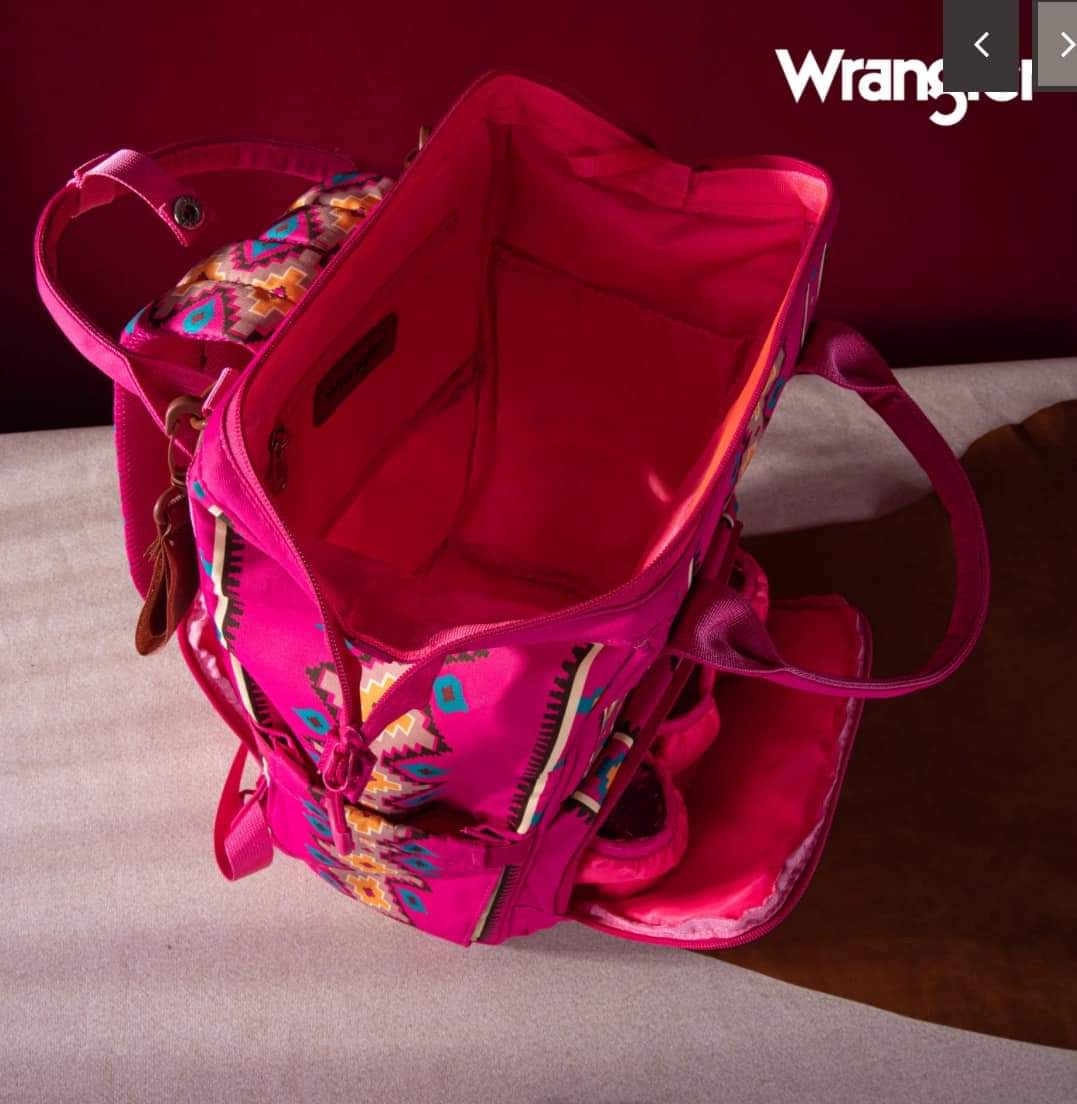 Wrangler Aztec Backpack - Hot Pink