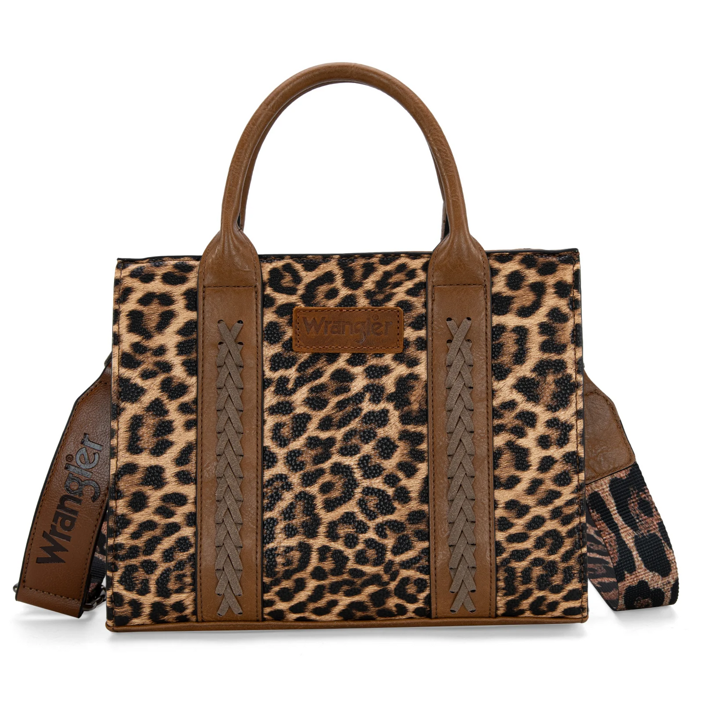 Wrangler Leopard Print Tote/Crossbody - LEOPARD