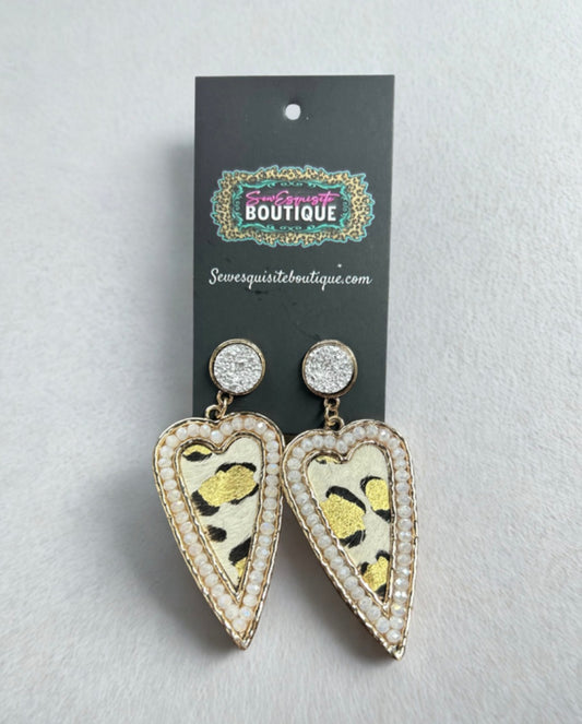 Glam Wild Heart Earrings