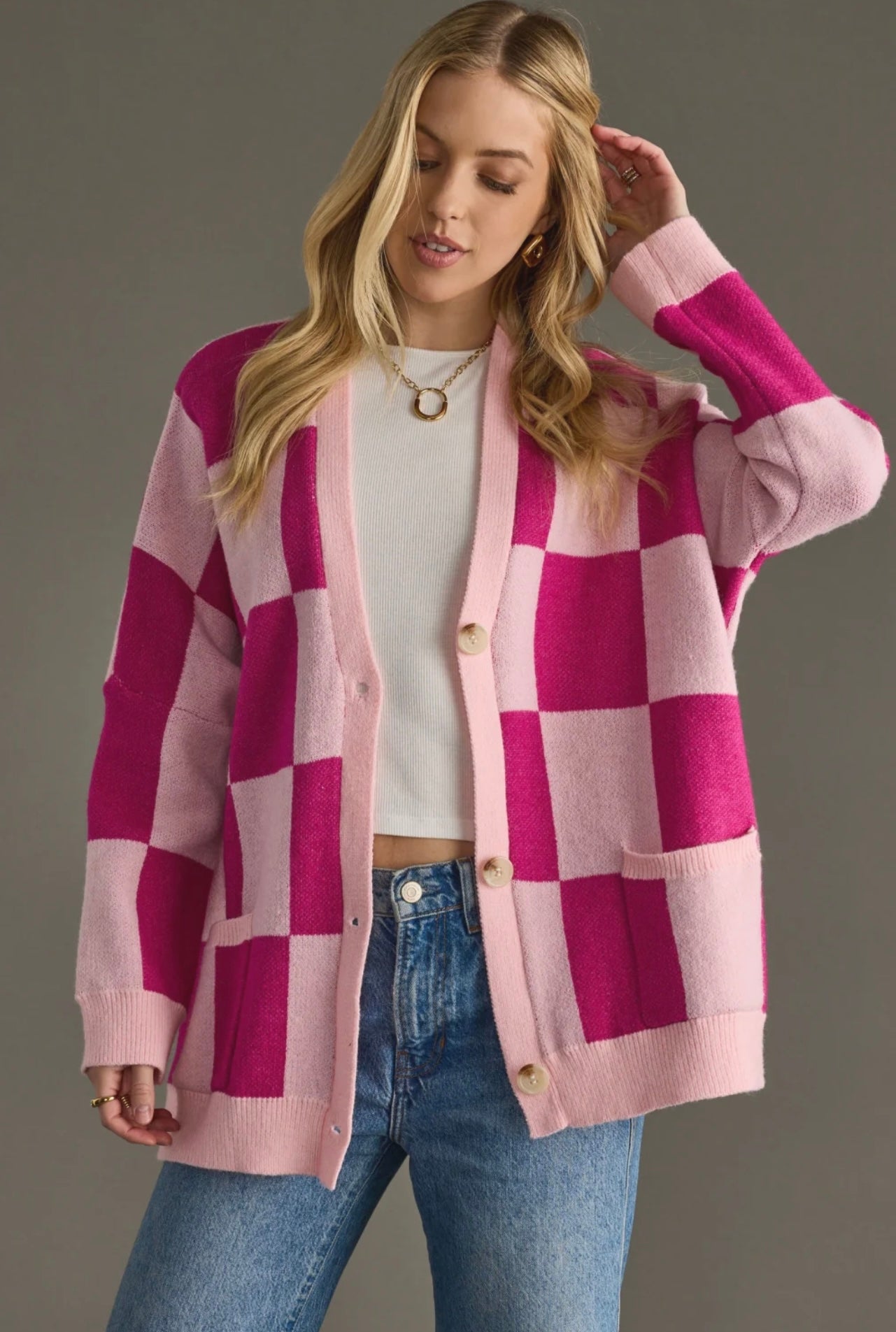 GIRL CRUSH CARDIGAN - PINK