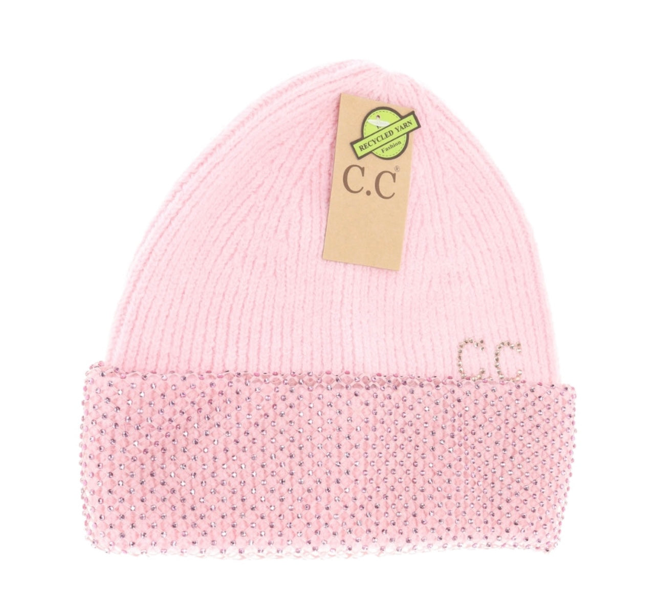 Rhinestone Net Cuff C.C Beanie