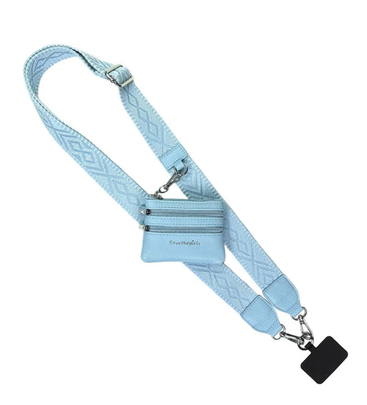 Clip & Go Strap w/Zippered Pouch Classic Sky Blue